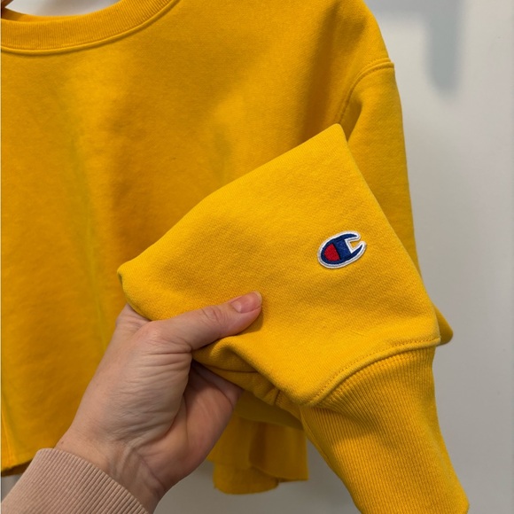 Champion Bright Yellow Crop Top - Picture 3 of 5